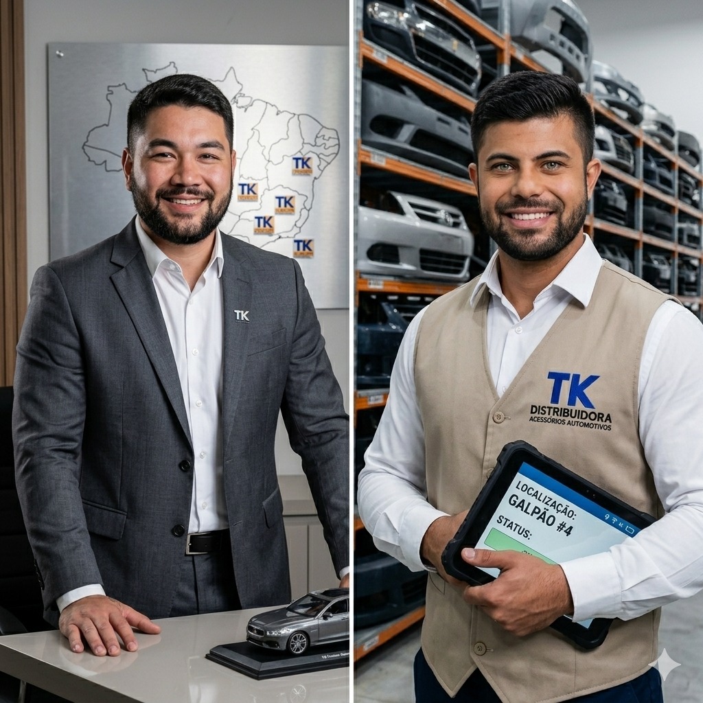 Lucas CEO e Wellington Gerente da TK Distribuidora