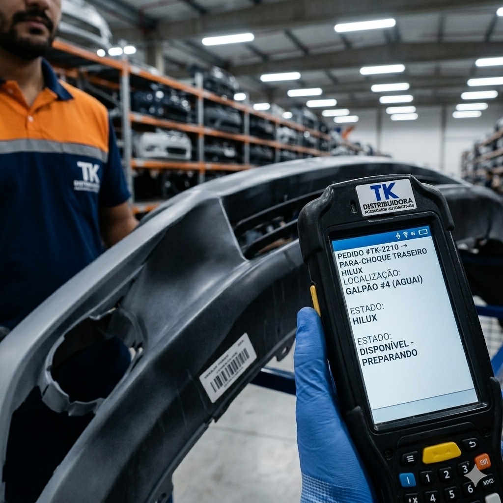 Tecnologia de rastreio e estoque fracionado TK Distribuidora